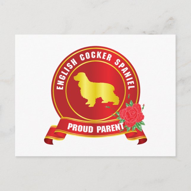 English Cocker Spanel Postkarte (Vorderseite)
