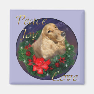 English Cocker Spanel Weihnachtsgeschenke Magnet