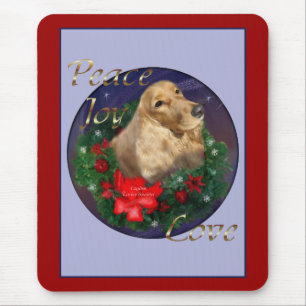 English Cocker Spanel Weihnachtsgeschenke Mousepad