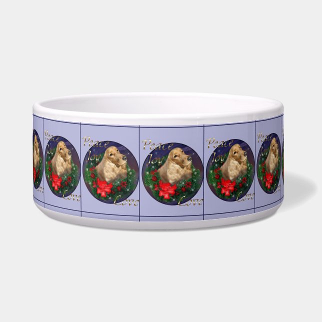 English Cocker Spaniel Christmas Napf (Vorderseite)