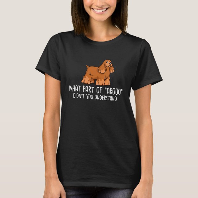 English Cocker Spaniel Dog  Puppies Owner   1 T-Shirt (Vorderseite)