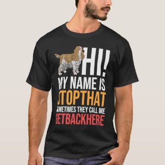 English Cocker Spaniel Hund Welpen Eigentümer Love T-Shirt