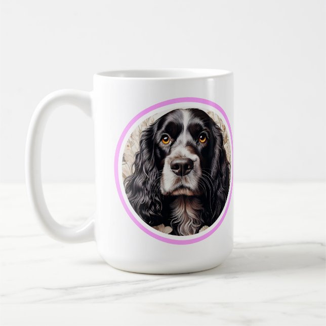 English Cocker Spaniel minimal modern Coffee Mug (Gauche)