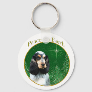 English Cocker Spaniel (roan) Peace Schlüsselanhänger