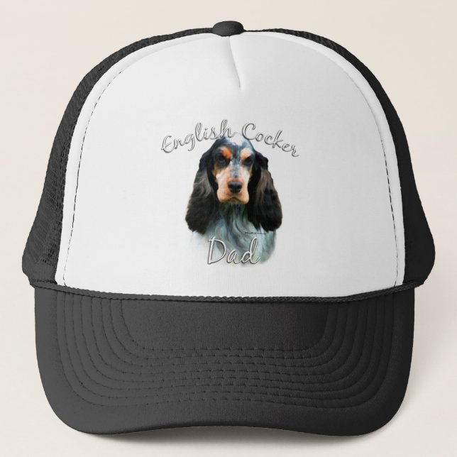 English Cocker Spaniel Vater 2 Truckerkappe (Vorderseite)