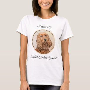 English Cocker Spanische Malerei - Original Dog Ar T-Shirt