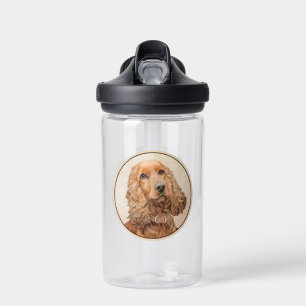 English Cocker Spanische Malerei - Original Dog Ar Trinkflasche