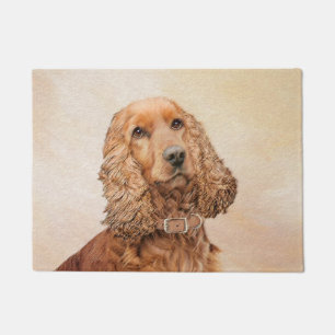 English Cocker Spanische Malerei - Original Hund A Fußmatte