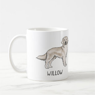 English Cream Golden Retriever Dog Individuelle Na Kaffeetasse