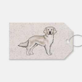 English Cream Golden Retriever Niedlich Cartoon Do Geschenkanhänger
