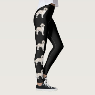 English Cream Golden Retriever Süße Hunde Schwarz Leggings