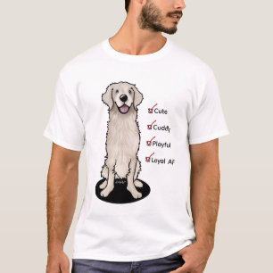 English Cream Golden Retriever T - Shirt