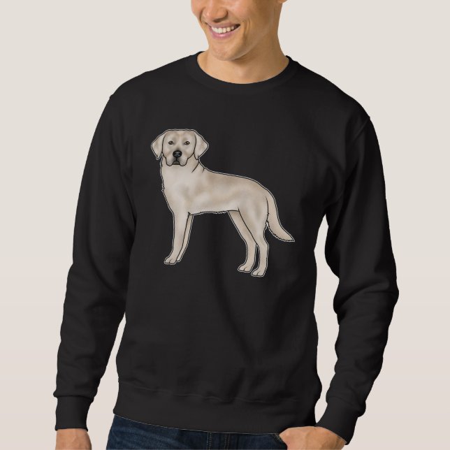 English Cream Labrador Retriever Cartoon Labrador  Sweatshirt (Vorderseite)
