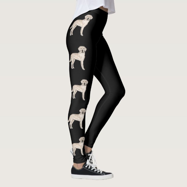 English Cream Labrador Retriever Niedlich Hunde Bl Leggings (Rechts)