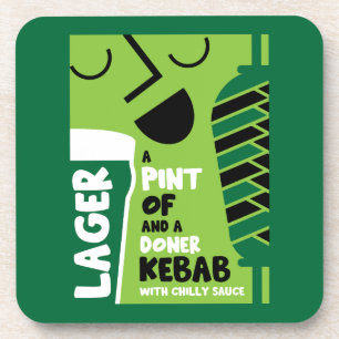 English Doner Kebab Getränkeuntersetzer
