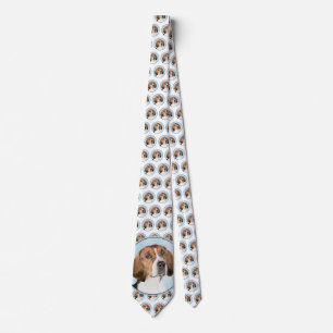 English Foxhound Painting - Niedliche Original Dog Krawatte