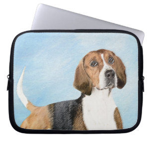 English Foxhound Painting - Niedliche Original Dog Laptopschutzhülle