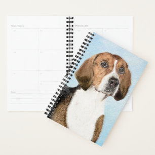 English Foxhound Painting - Niedliche Original Dog Planer