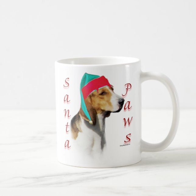 English Foxhound Santa Paws Kaffeetasse (Rechts)