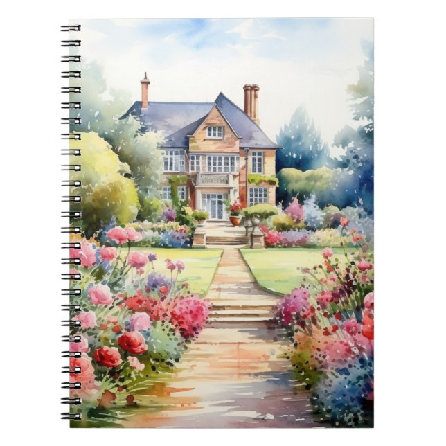 English Garden Landscape Notizblock (Vorderseite)