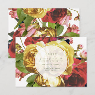 English Garden Party Wedding Card Einladung