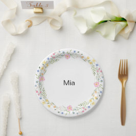English Garden Personalisiert Birthday Party II Pappteller