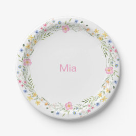 English Garden Personalisiert Birthday Party Pappteller