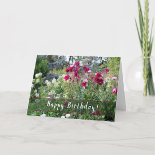 English Gardens Birthday Card Karte