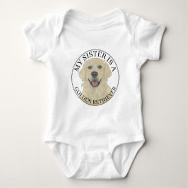 English Golden Retriever Big Sister Baby Strampler
