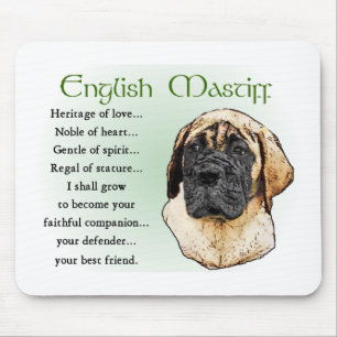 English Mastiff Art Geschenke Mousepad