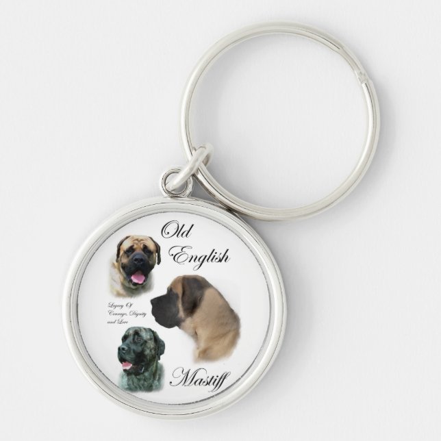 English Mastiff Art Schlüsselanhänger (Vorne)