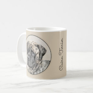 English Mastiff (Brindle) Malerei - Dog Art Kaffeetasse