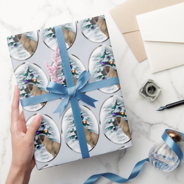 English Mastiff Christmas Geschenkpapier (Schenken)