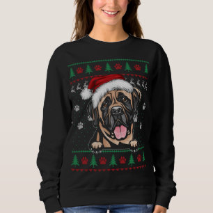 English Mastiff Christmas Ugly Sweater Funny Dog L Sweatshirt