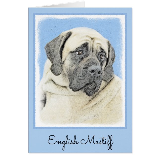 English Mastiff (Fawn) Malerei - Original Dog Art (Vorne)