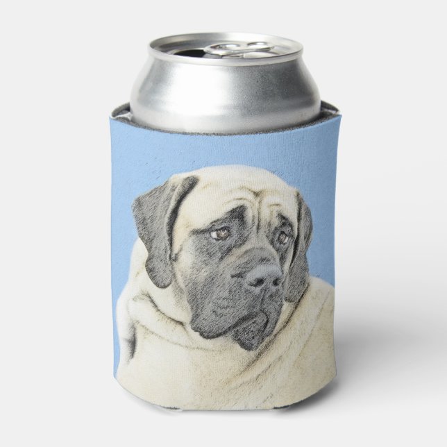 English Mastiff (Fawn) Malerei - Original Dog Art Dosenkühler (Kanne Vorderseite)