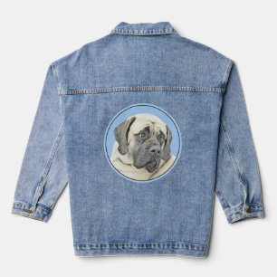 English Mastiff (Fawn) Malerei - Original Dog Art Jeansjacke