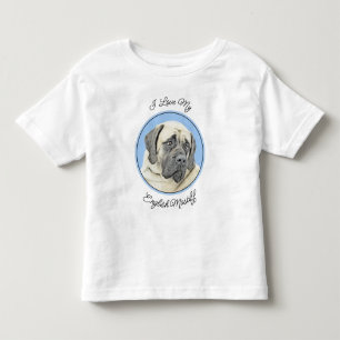 English Mastiff (Fawn) Malerei - Original Dog Art Kleinkind T-shirt