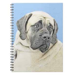 English Mastiff (Fawn) Malerei - Original Dog Art Notizblock