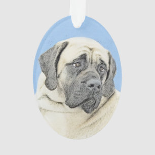 English Mastiff (Fawn) Malerei - Original Dog Art Ornament