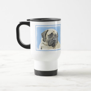 English Mastiff (Fawn) Malerei - Original Dog Art Reisebecher