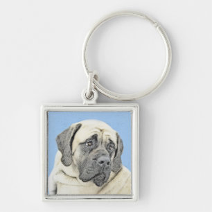 English Mastiff (Fawn) Malerei - Original Dog Art Schlüsselanhänger