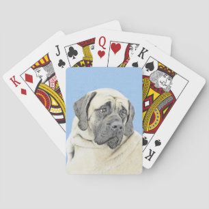 English Mastiff (Fawn) Malerei - Original Dog Art Spielkarten