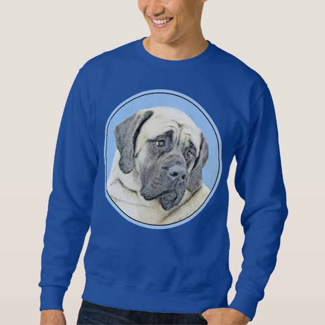 English Mastiff (Fawn) Malerei - Original Dog Art Sweatshirt (Vorderseite)