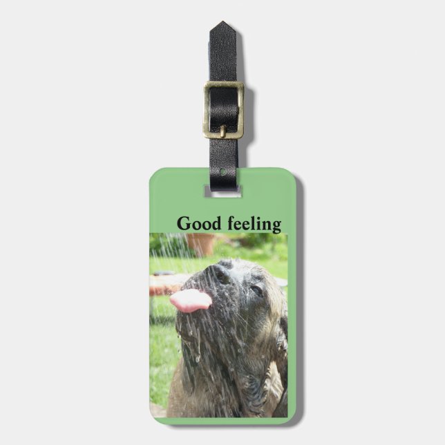 English Mastiff gutes Gefühl  Gepäckanhänger (Vorderseite vertikal)