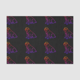 English Mastiff Neon englische Dogge Seidenpapier
