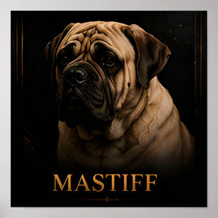 English Mastiff Royal Guardian Kollektion Poster