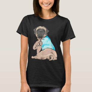 English Mastiff Tattoo I Liebe Mama Funny Mother S T-Shirt