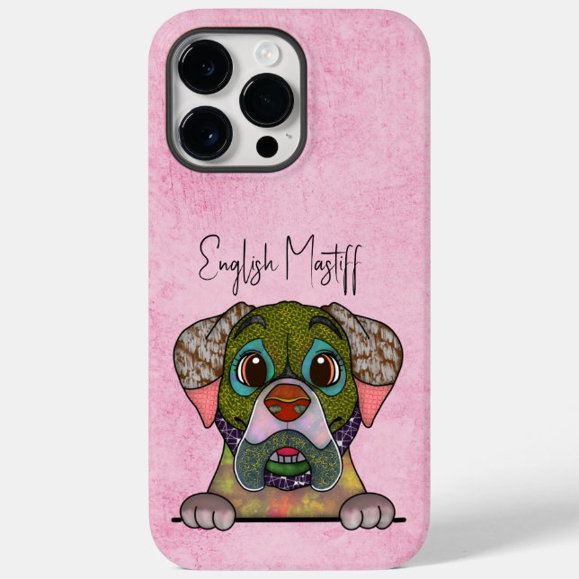 English Mastiff Ugly Face Case-Mate iPhone Case (Rückseite)