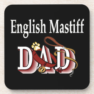 English Mastiff Vater Untersetzer